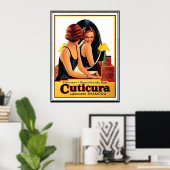 Beauful Hair Shampoo Vintage Poster (Thuiskantoor)