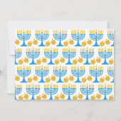 Beauful Hanukkah Blue en Gold Photo (Achterkant)