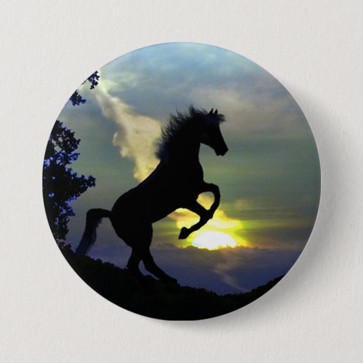 Beauful Horse Art Button (Voorkant)
