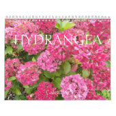 Beauful Hydrangea Blooms Floral Fotografisch Kalender (Hoes)