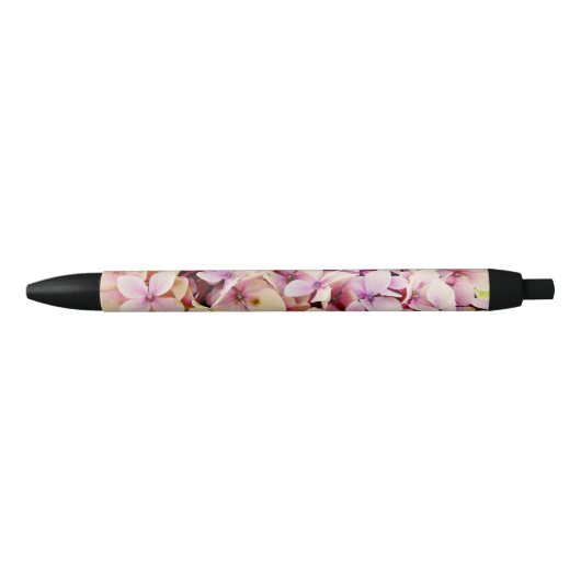 Beauful Hydrangea Flowers Zwarte Inkt Pen (Voorkant)