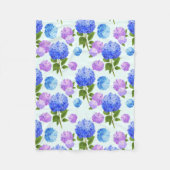Beauful Hydrangeas Fleece Deken (Voorkant)