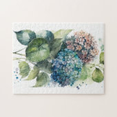 Beauful Hydrangeas-Waterverf Legpuzzel (Horizontaal)