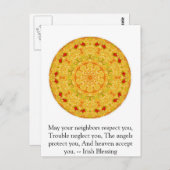 Beauful Irish Blessing - IERLAND Briefkaart (Voorkant / Achterkant)