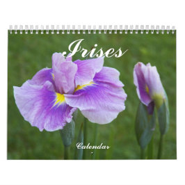 Beauful Iriss Floral Photographic Kalender