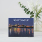Beauful Kansas City Skyline Briefkaart (Staand voorkant)