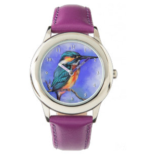 Beauful Kingfisher Bird Watch Horloge
