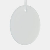 Beauful Lacy Blue Fractal Abstract Suncatcher Glas Ornament (Voorkant Rechts)