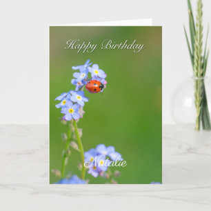 Beauful Ladybug Birthday Kaart