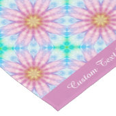 Beauful Lavender Flowers Floral Fractal Design Korte Tafelloper (Hoek)