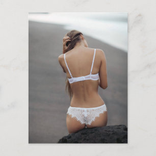Beauful Lingerie Model Photography briefkaart