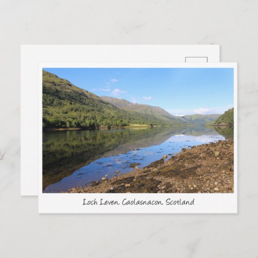 Beauful Loch Leven Uitzicht, Schotland Briefkaart (Voorkant / Achterkant)