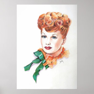 Beauful Lucille Ball Lucy Poster