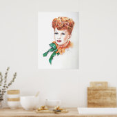 Beauful Lucille Ball Lucy Poster (Keuken)