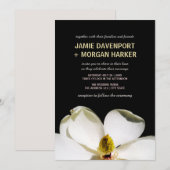 Beauful Magnolia Wedding Invite Kaart (Voorkant / Achterkant)