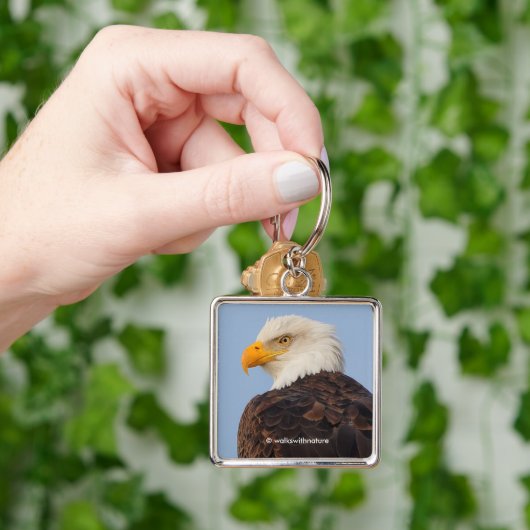 Beauful Majestic Bald Eagle in Tree Sleutelhanger (Hand)