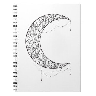 Beauful Mandala Moon Design Pattern Notitieboek