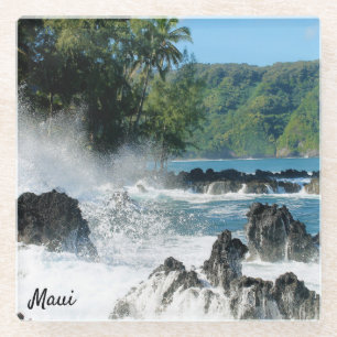 Beauful Maui Coastline Glass Onderzetter