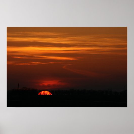 Beauful Midwestern Sunset Poster (Voorkant)