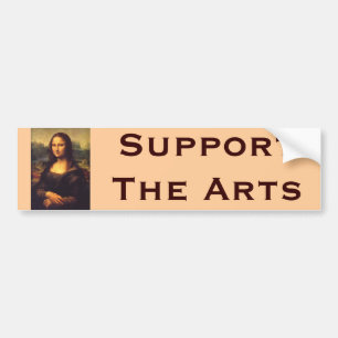 Beauful Mona Lisa Bumpersticker
