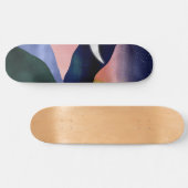 Beauful Mountain River Moon Sunset Design Skateboard (Horizontaal)