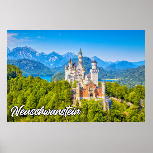 Beauful Neuschwanstein Castle, Duitsland Poster