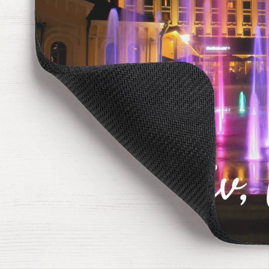 Beauful Night Uitzicht Kiev Oekraïne Muismat (Hoek)