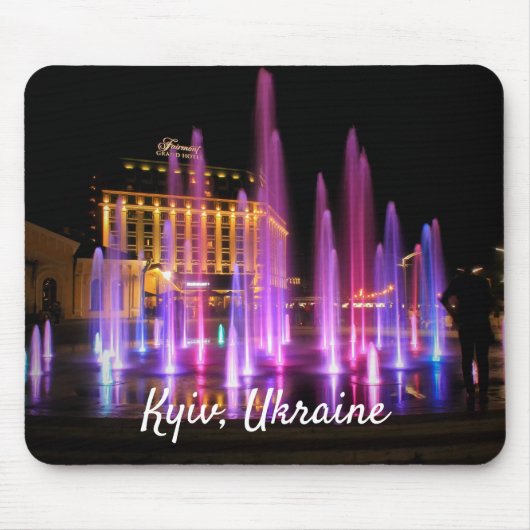 Beauful Night Uitzicht Kiev Oekraïne Muismat (Voorkant)