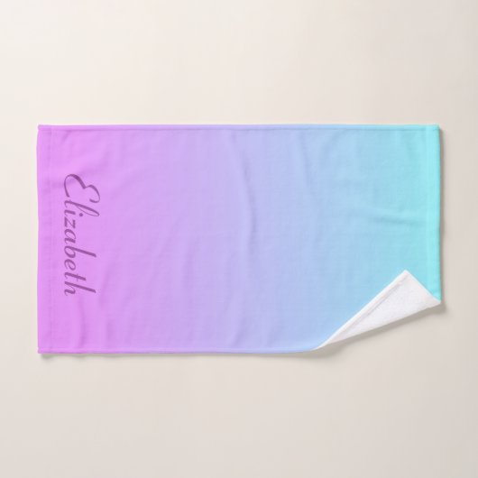 Beauful Ombre Lavender en Blue Bad Handdoek (Handdoek)
