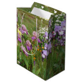Beauful Paars Iris Flower floral Photo Medium Cadeauzakje (Achterkant Gekanteld)