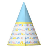 Beauful Party Llama Feesthoedjes (Achterkant)