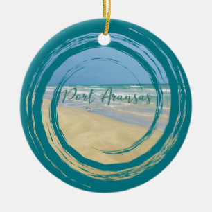 Beauful Port Aransas Texas Beach Keramisch Ornament