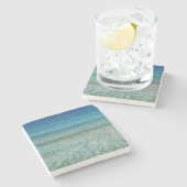 Beauful Sandy Beach Stenen Onderzetter (Zijkant)