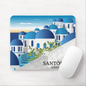 Beauful Santorini Griekenland Muismat (Met muis)