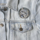 Beauful Snow Leopard Ronde Button 5,7 Cm (In situ)
