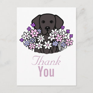 Beauful Soul Black Labrador Illustratie 2 Briefkaart
