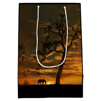 Beauful Southwestern Horse Gift Bag Medium Cadeauzakje