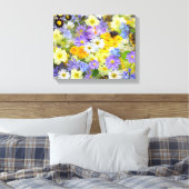 Beauful Spring Flowers Wrapped Canvas Afdruk (Insitu (Slaapkamer))