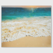 Beauful Summer Beach Sunset Foto Cadeaupapier (Vlak)