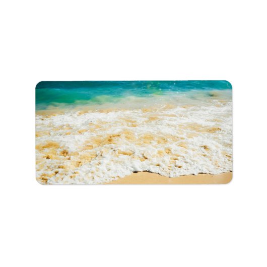 Beauful Summer Beach Sunset Foto Etiket (Voorkant)