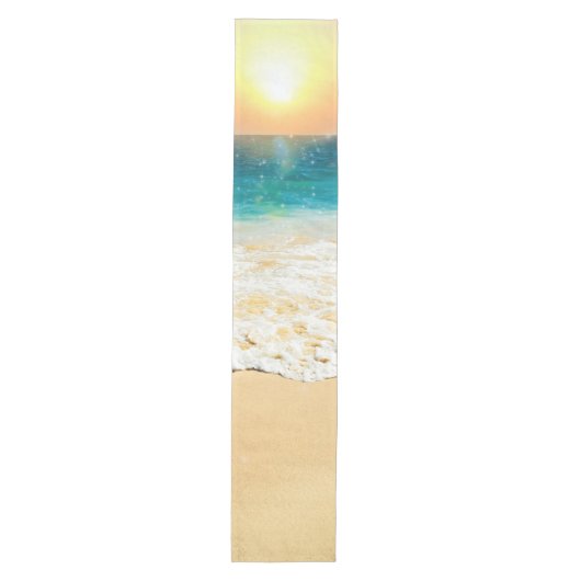 Beauful Summer Beach Sunset Foto Medium Tafelloper (Voorkant)
