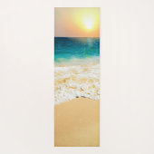 Beauful Summer Beach Sunset Foto Yogamat (Achterkant)