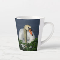 Beauful Swan Latte Mok