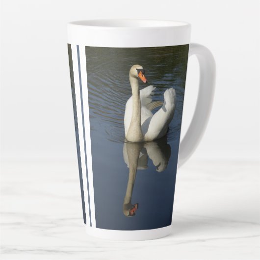 Beauful Swan Latte Mok (Rechterhoek)