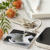 Beauful Swan Sleutelhanger (Voorkant Rechts)