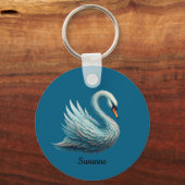 Beauful Swan Sleutelhanger (Voorkant)