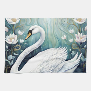 Beauful Swan Theedoek