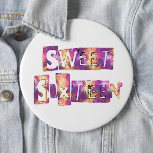 Beauful Sweet Sixteen Ronde Button 6,0 Cm
