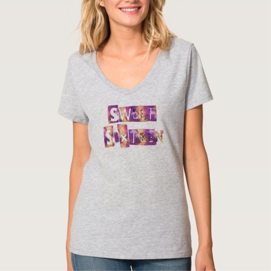 Beauful Sweet Sixteen T-shirt (Voorkant)