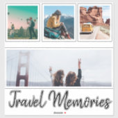 Beauful Travel Photo Collage Sticker (Vel)